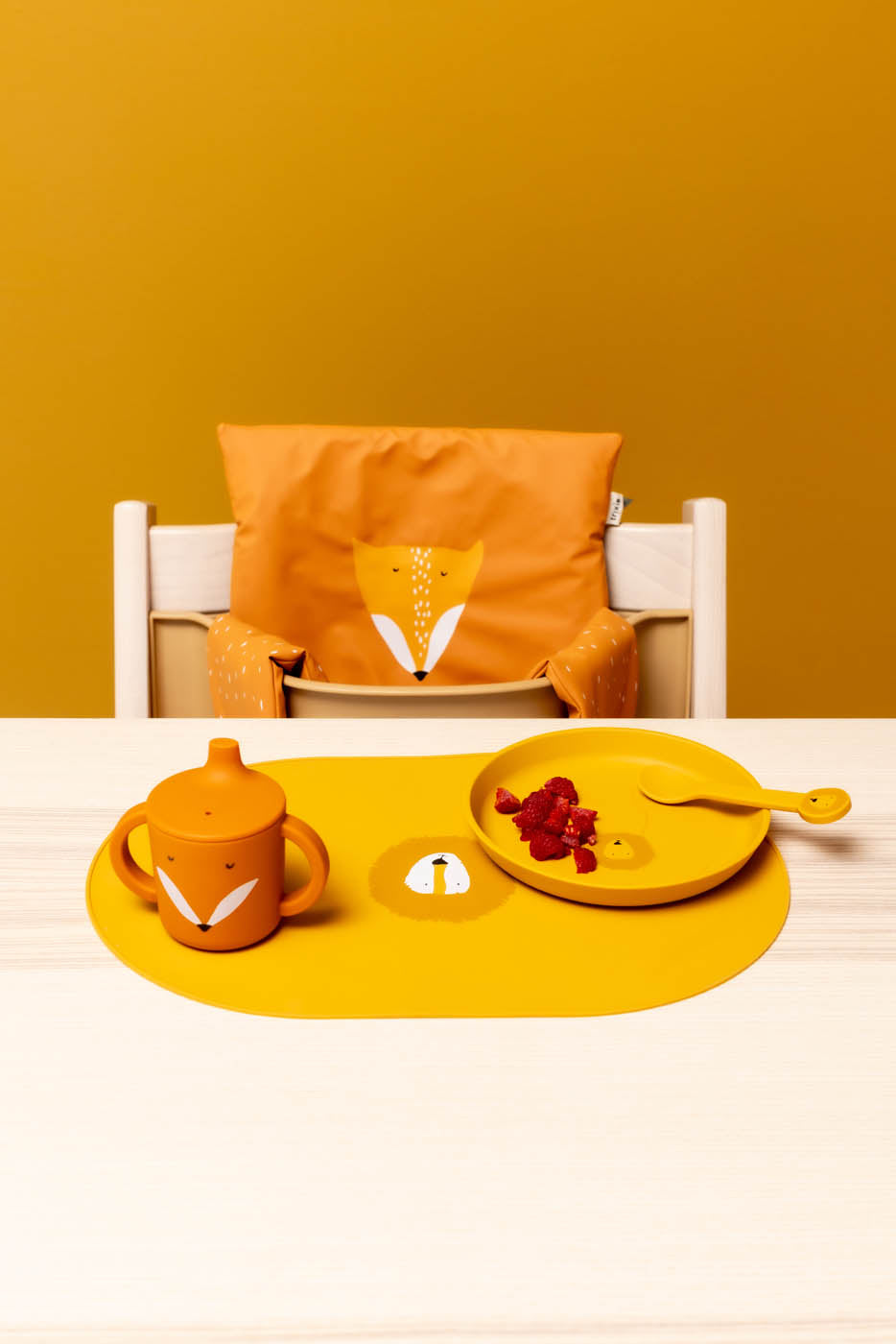 Trixie Baby Tasses et gobelets Tasse d'apprentissage Mr. Fox en silicone