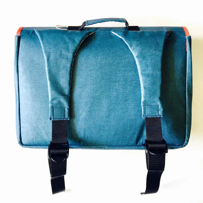 PIOLOU Le Cartable Primaire Cartable oiseaux bleu pétrole renforcé