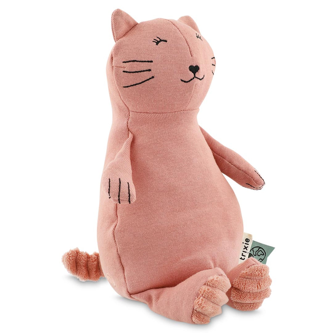 Trixie Baby Premiers jouets Peluche petite Mrs. Cat 26 cm coton bio