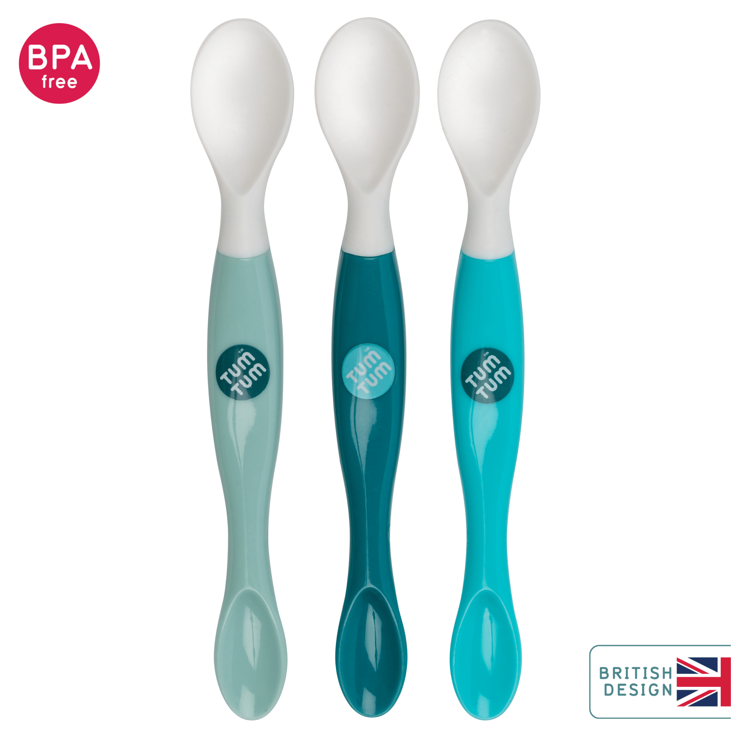 Tum Tum Cutlery 3pc Swapsie Baby Weaning Spoons cuillères bébé double embout