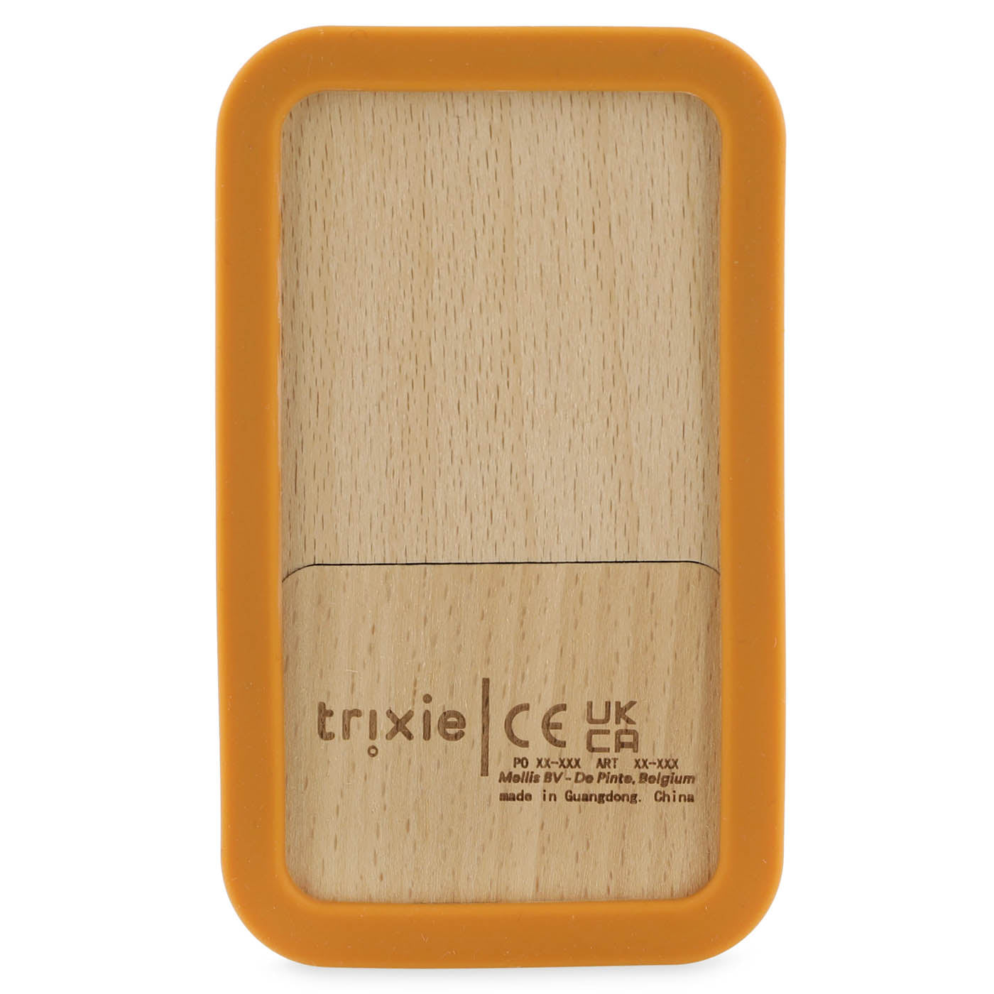 Trixie Baby Premiers jouets Mr. Fox téléphone bébé en bois et silicone
