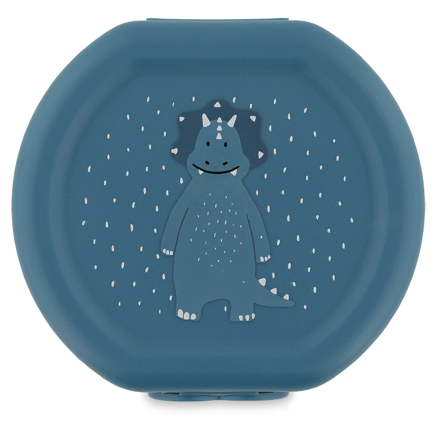 Trixie Baby Boîtes à goûter et boîtes repas Boîtes à goûter à clip - Mr. Triceratops lot de 2 clips
