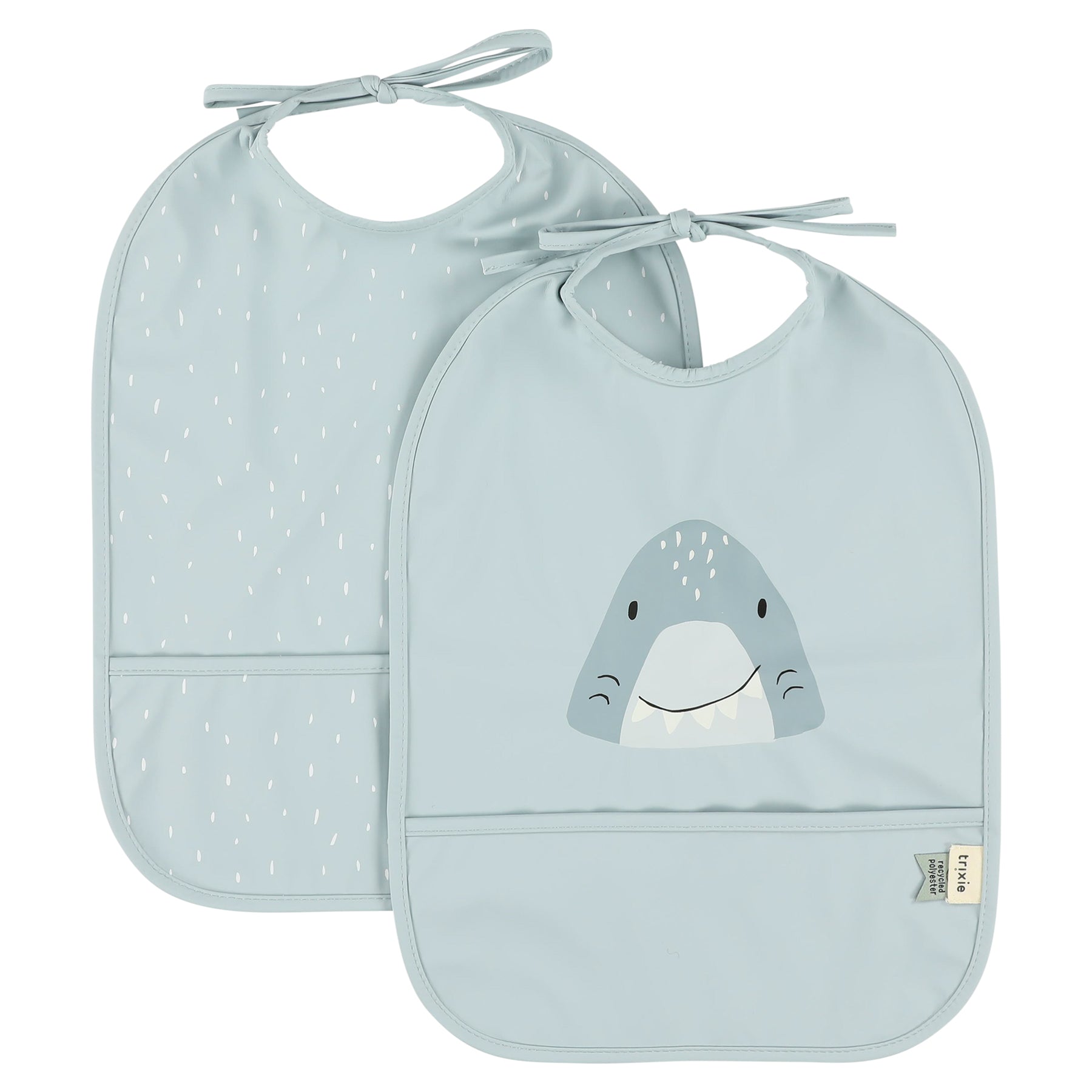 Trixie Baby Bavoirs Mr. Shark bavoirs imperméables 2 pièces