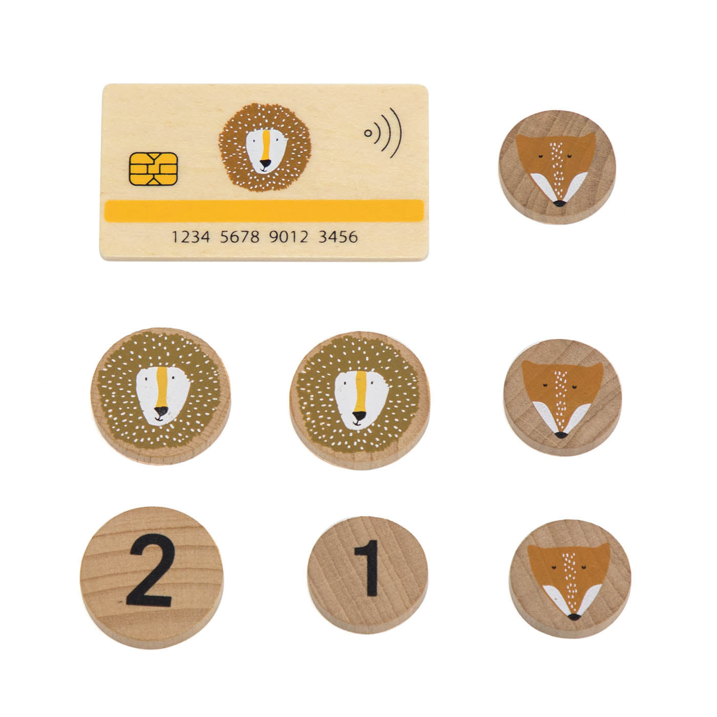 Trixie Baby Jeu symbolique Caisse enregistreuse et ses accessoires en bois