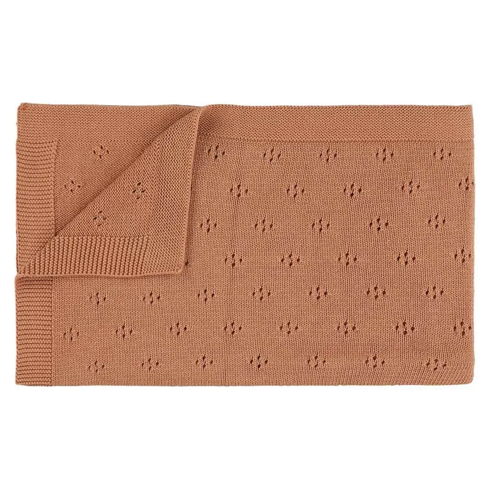 Trixie Baby Literie de bébé Plaid tricot 75x100 cm Canyon coton bio