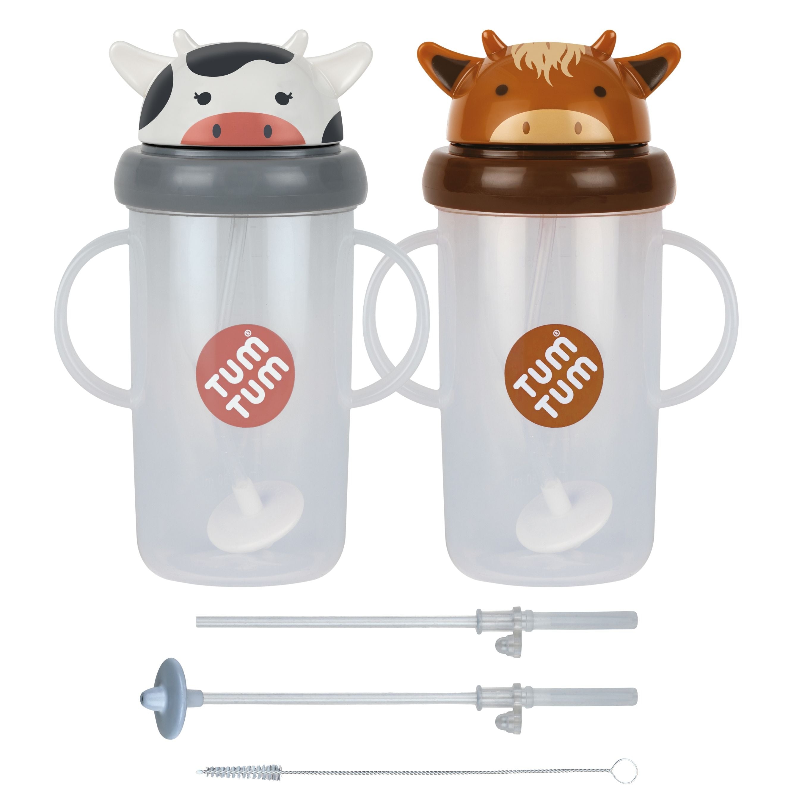 Tum Tum Cups Connie & Clyde Tippy Up Cups tasse bébé 300 ml paille lestée