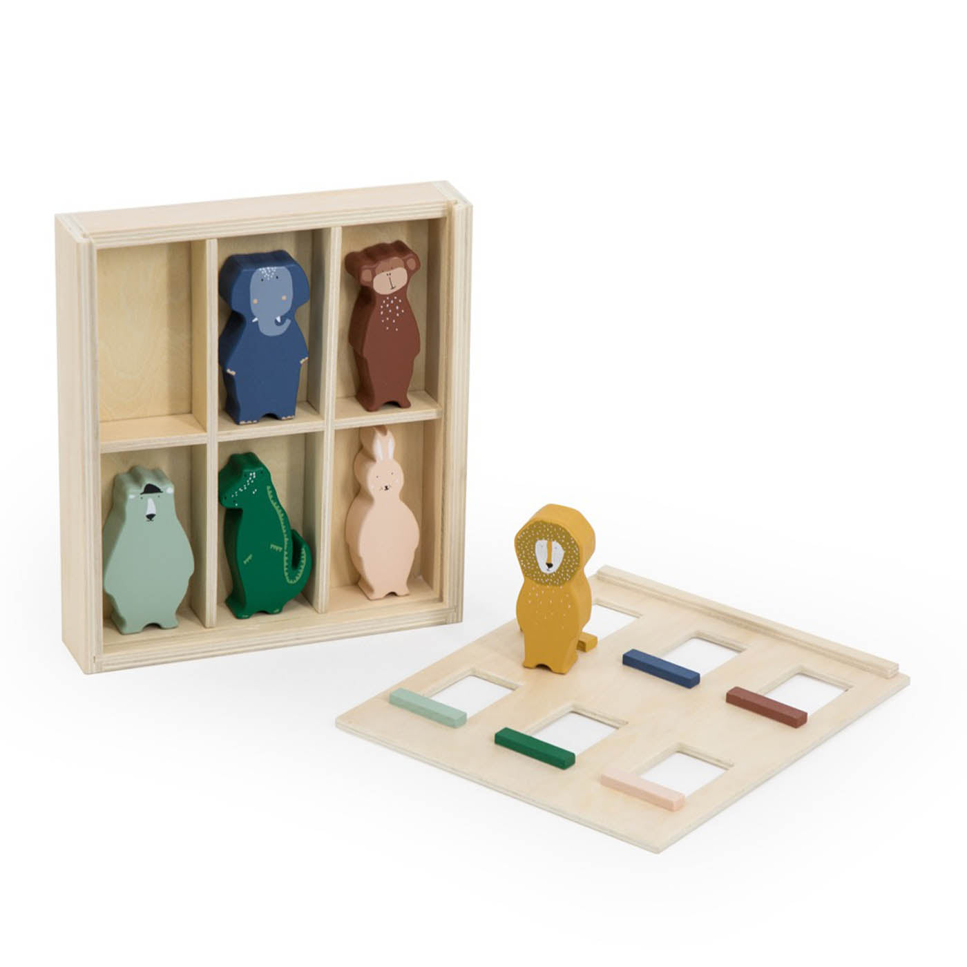 Trixie Baby Jeu symbolique Appartement en bois animaux