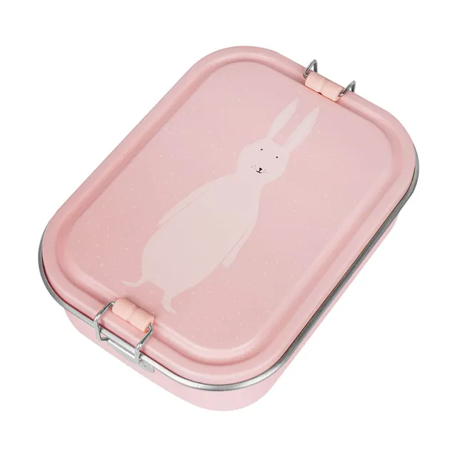 Trixie Baby Boîtes à goûter et boîtes repas Boîte repas grande Mrs. Rabbit boîte inox