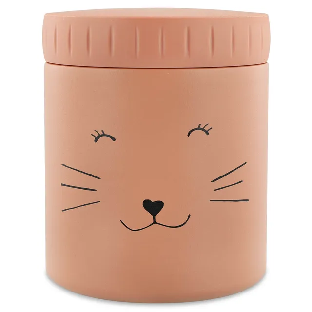 Trixie Baby Boîtes à goûter isothermes Mrs. Cat pot alimentaire 350 ml inox