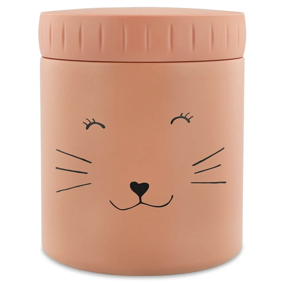 Trixie Baby Boîtes à goûter isothermes Mrs. Cat pot alimentaire 350 ml inox