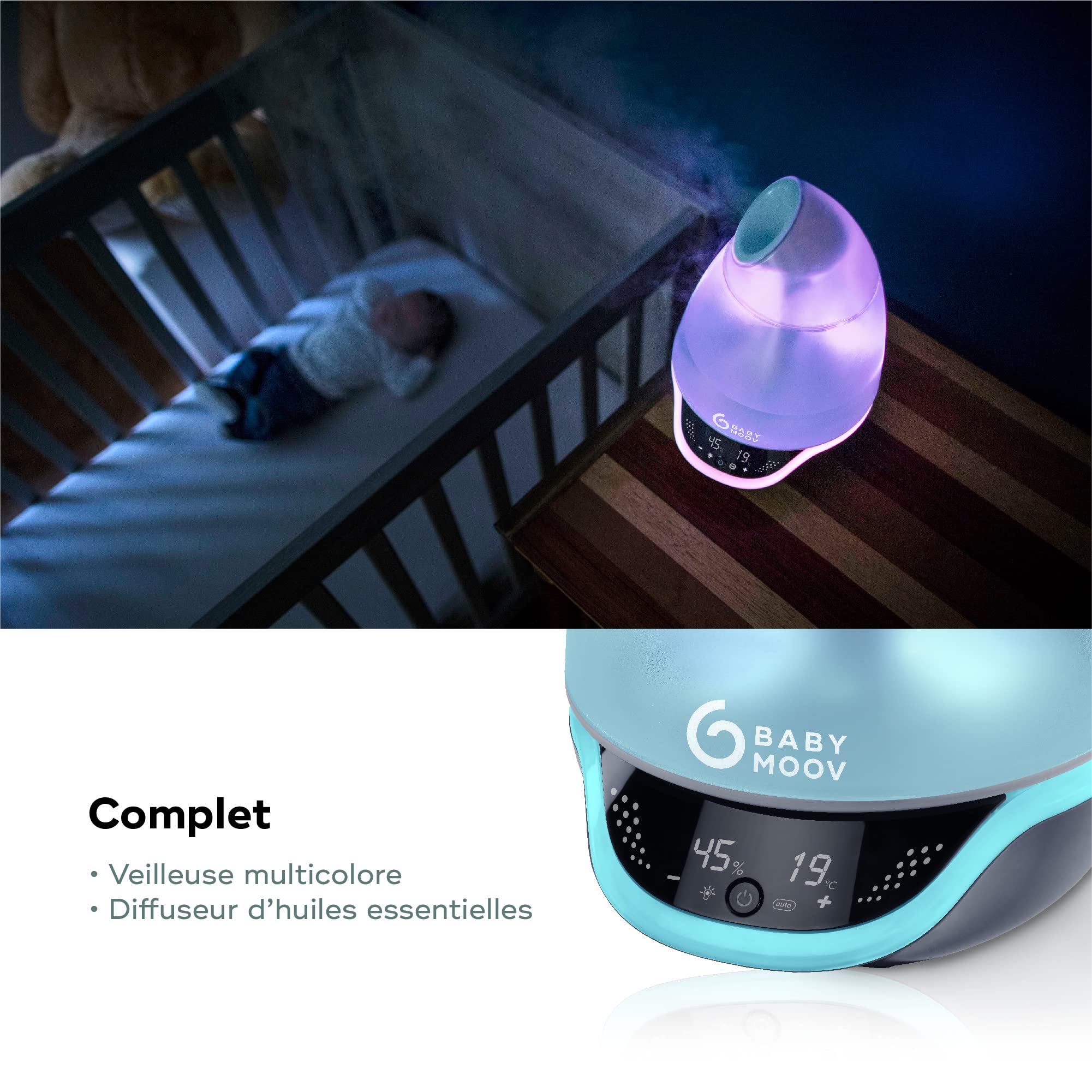 Babymoov YOO Hygro(+) humidificateur bébé vapeur froide 2,5 L