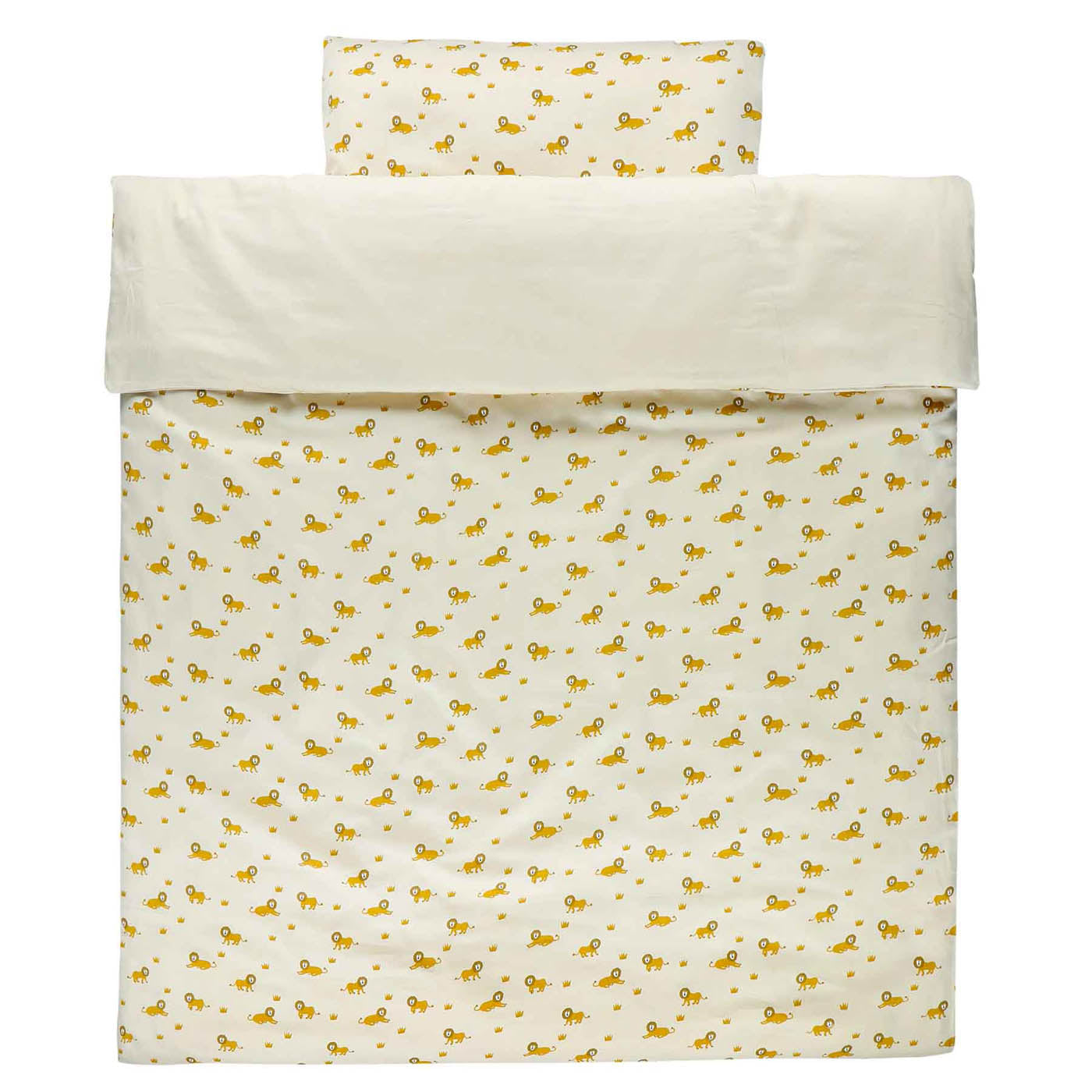 Trixie Baby Literie de bébé Housse de couette lit bébé Lively Lion 100 x 140 cm coton