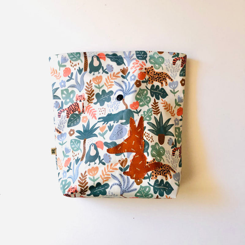 PIOLOU Le lunch-bag PM enduit animaux savane lunch bag goûter