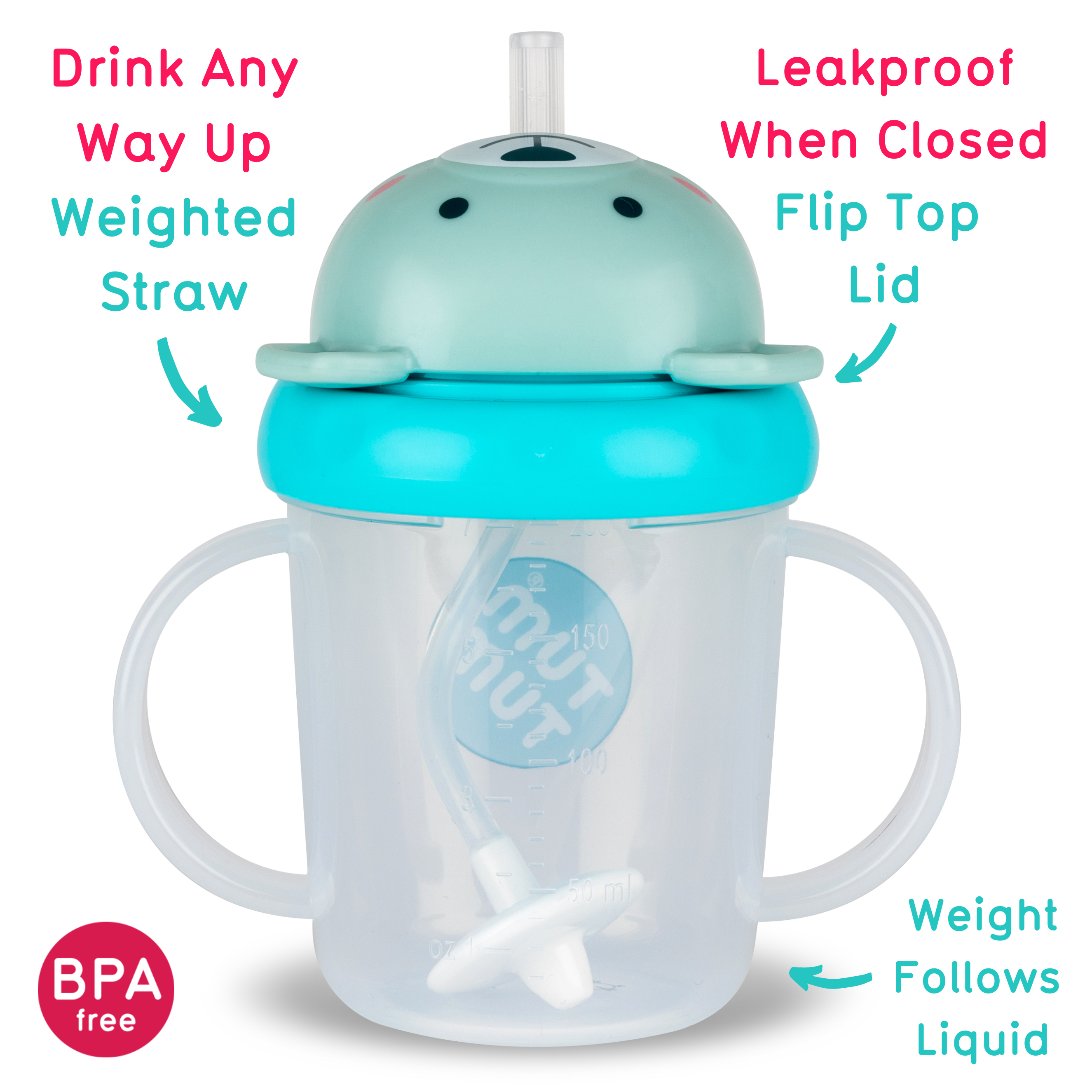 Tum Tum Cups Tippy Up Cups Series 3 Bundle A tasse bébé paille lestée