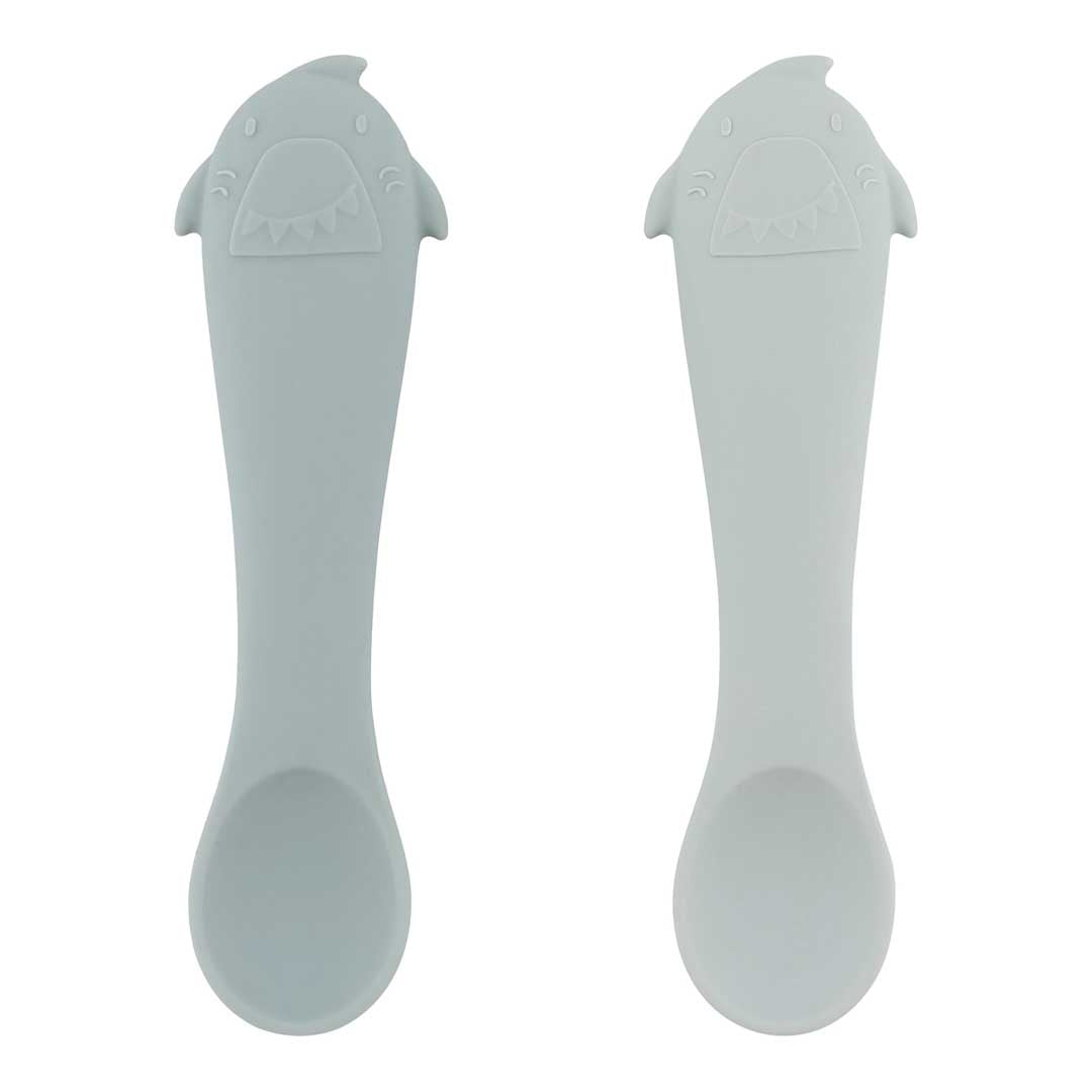 Trixie Baby Couverts Premières cuillères pour bébé, 2 pièces en silicone