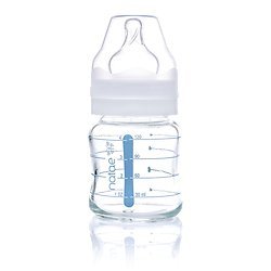 Natae Biberons biberon en verre 120 ml tétine silicone col large
