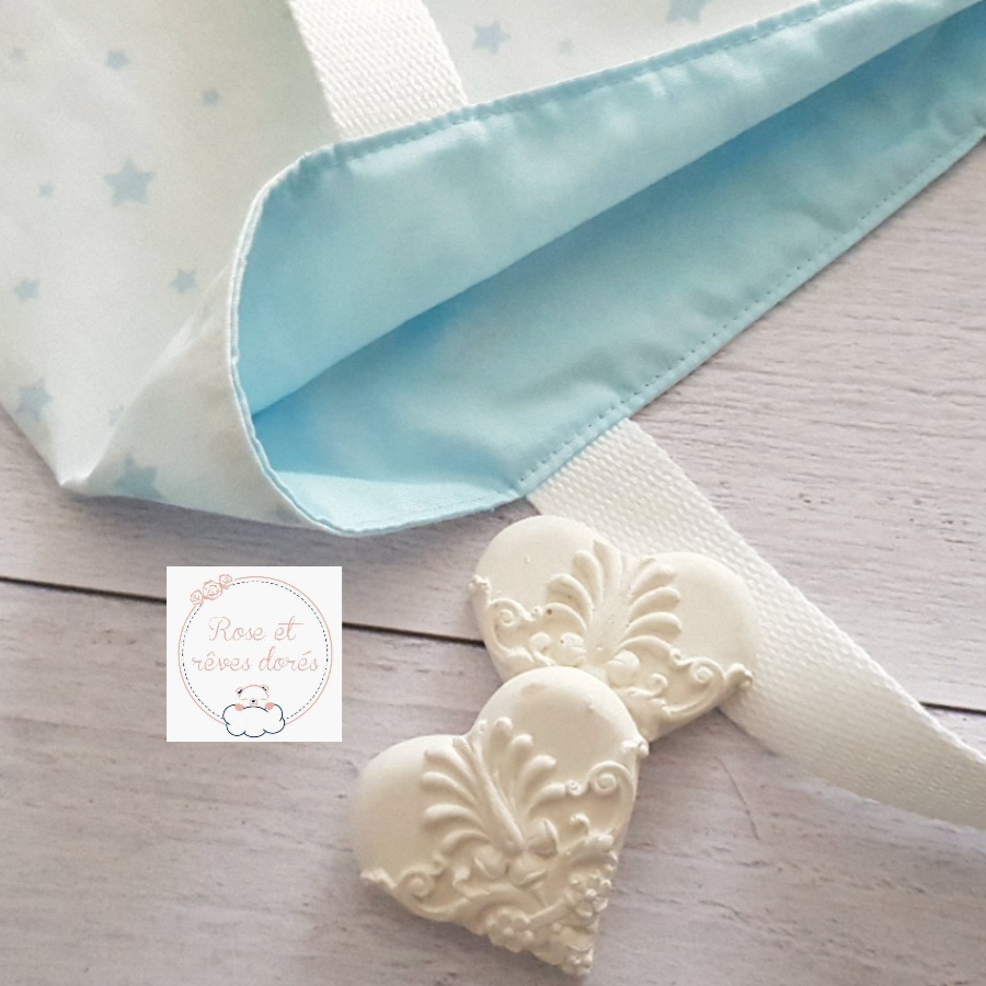 Rose et rêves dorés Sacs divers P’tit tote bag réversible Dragée