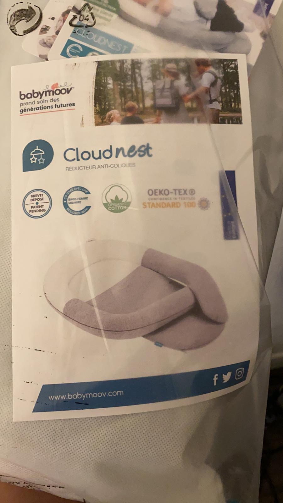 Babymoov Swoon CloudNest réducteur anti-coliques avec bouillotte intégrée coton bio