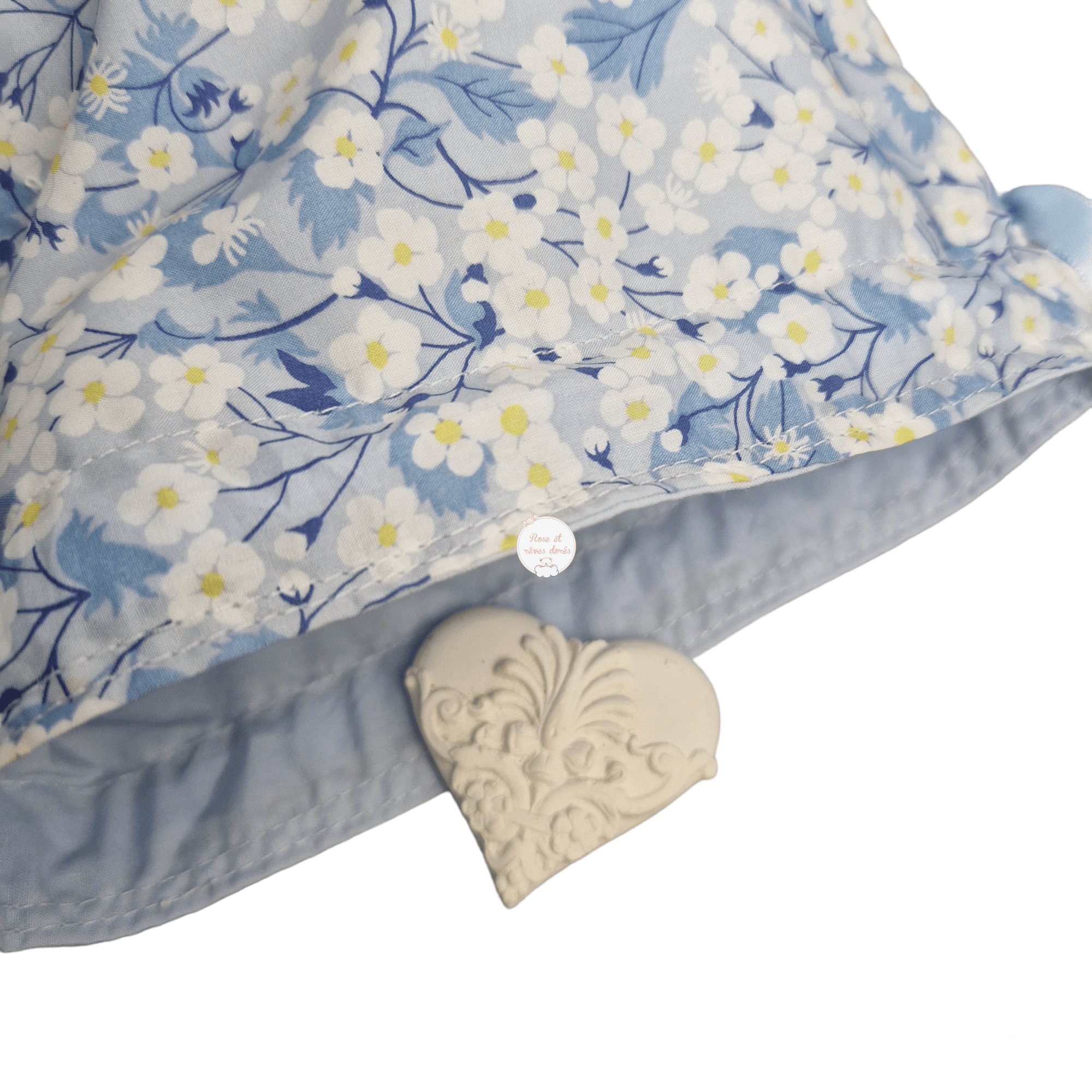 Rose et rêves dorés Myosotis coffret cadeau naissance