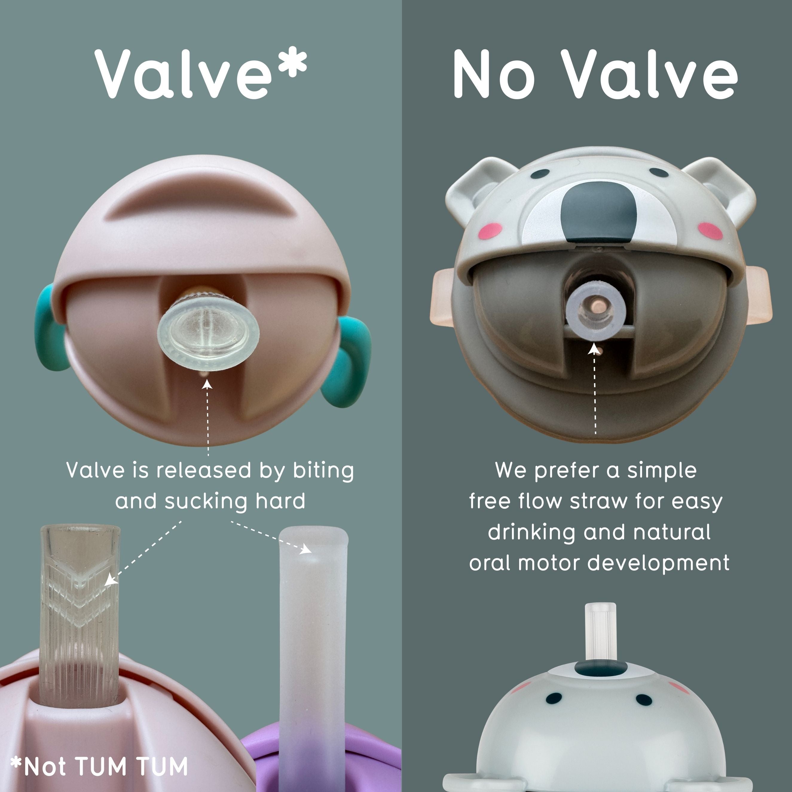 Tum Tum Cups Tall Tippy Up tasse à paille Kev Koala 300 ml