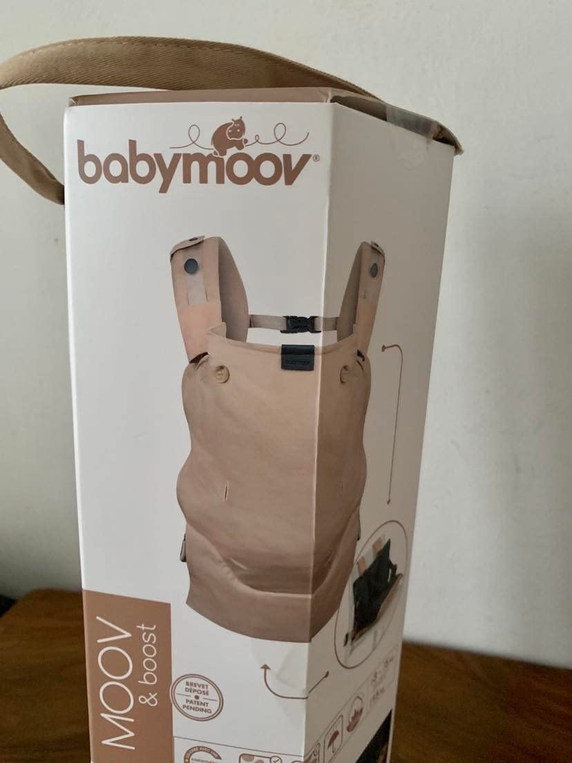 Babymoov Moov & Boost porte-bébé beige évolutif et réhausseur