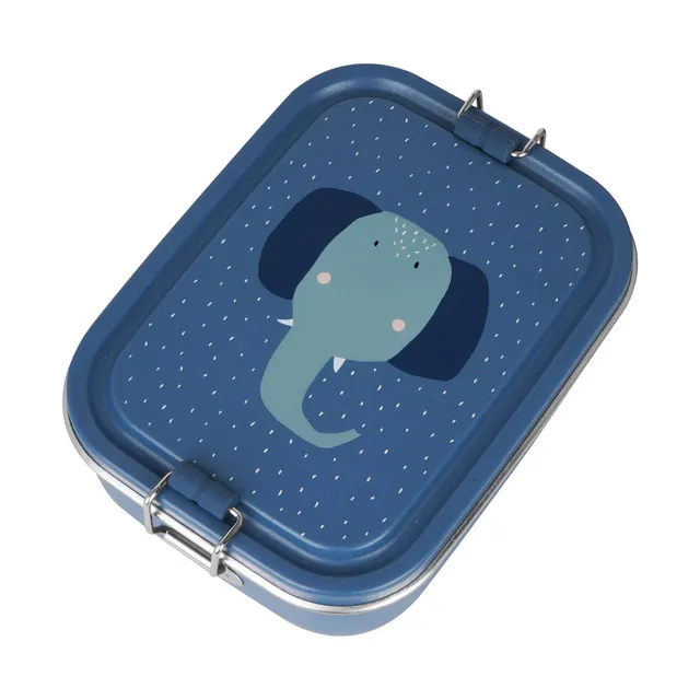 Trixie Baby Boîtes à goûter et boîtes repas Boîte repas petite Mrs. Elephant inox