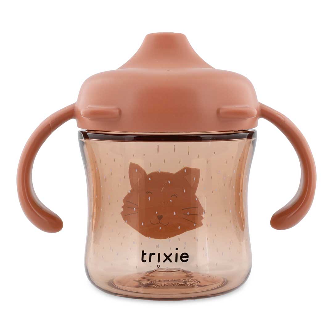 Trixie Baby Tasses et gobelets Tasse d’apprentissage avec poignées Mrs. Cat anti-fuite