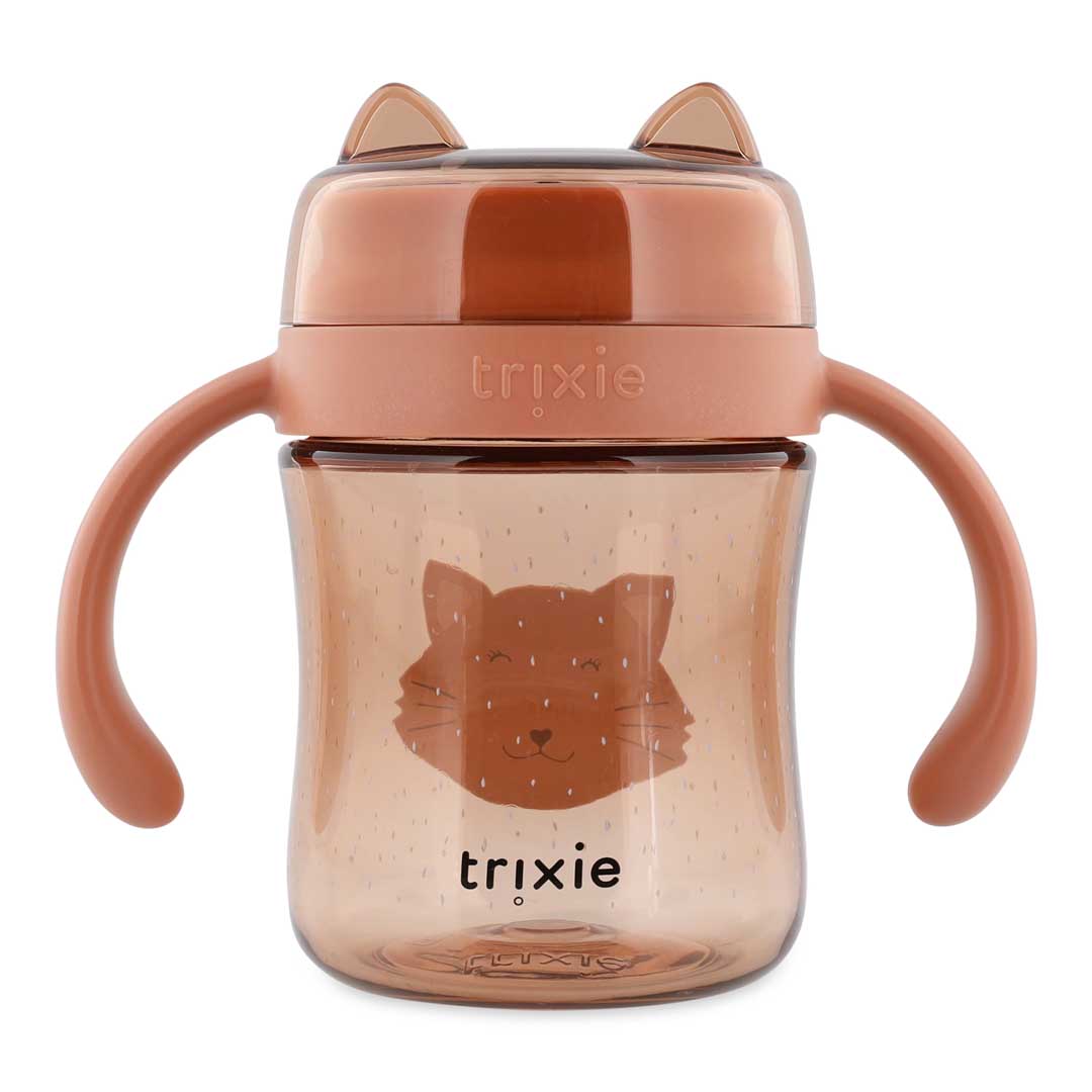 Trixie Baby Tasses et gobelets Gobelet 360° avec poignées Mrs. Cat anti-fuite