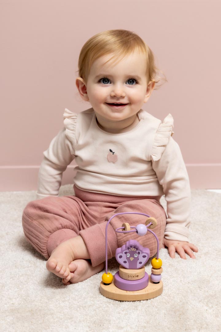 Trixie Baby Labyrinthes à perles Labyrinthe à perles en bois Mrs. Peacock