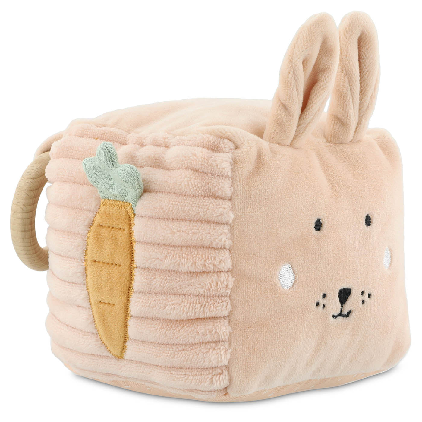 Trixie Baby Jouets d'activités Cube d’activités - Mrs. Rabbit cube sensoriel