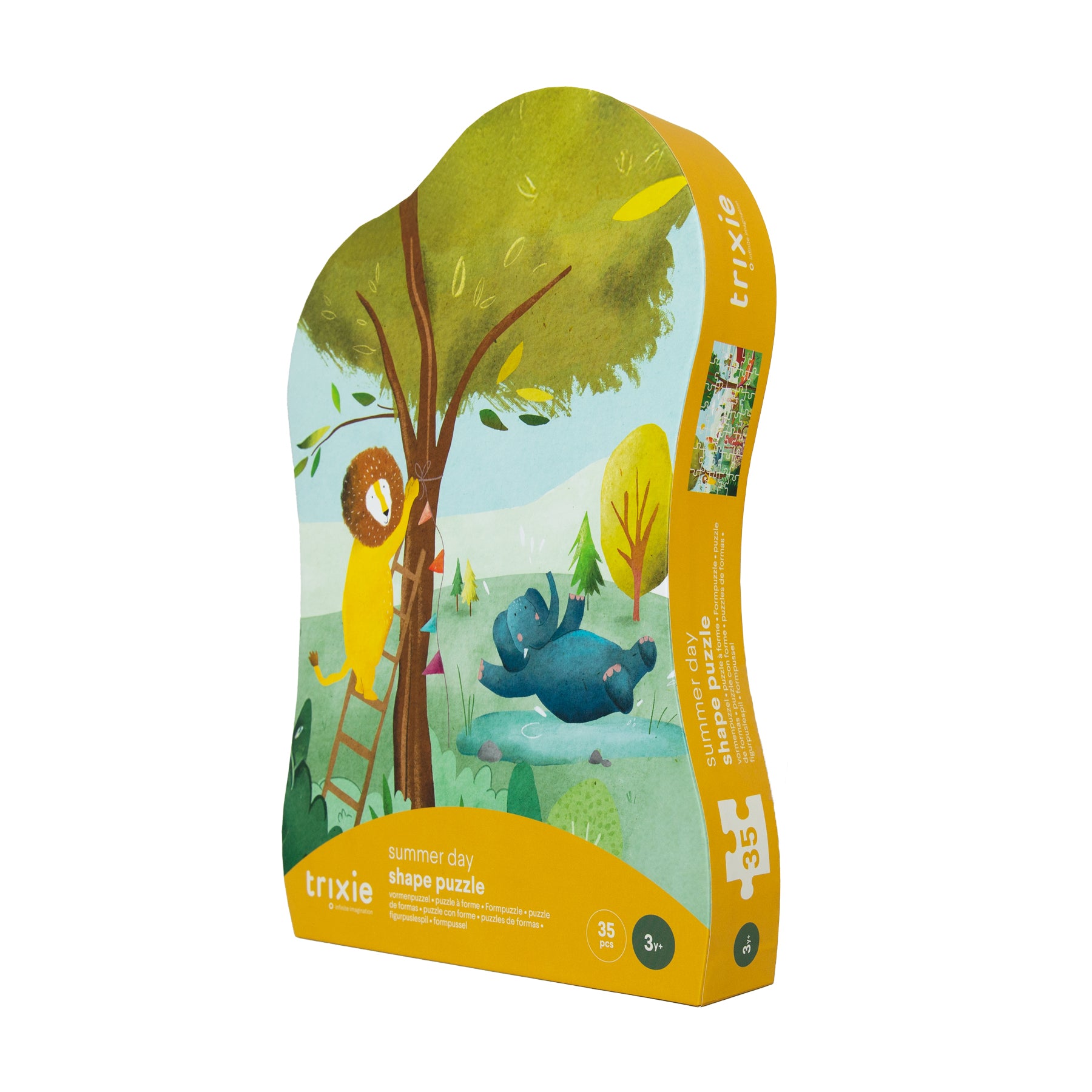 Trixie Baby Jeux, puzzles & livres Puzzle à forme Journée d'été 35 pièces puzzle