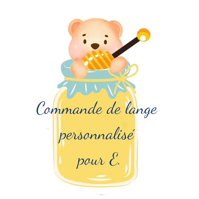 Rose et rêves dorés Créations sur-mesure lange personnalisé pour E. de S