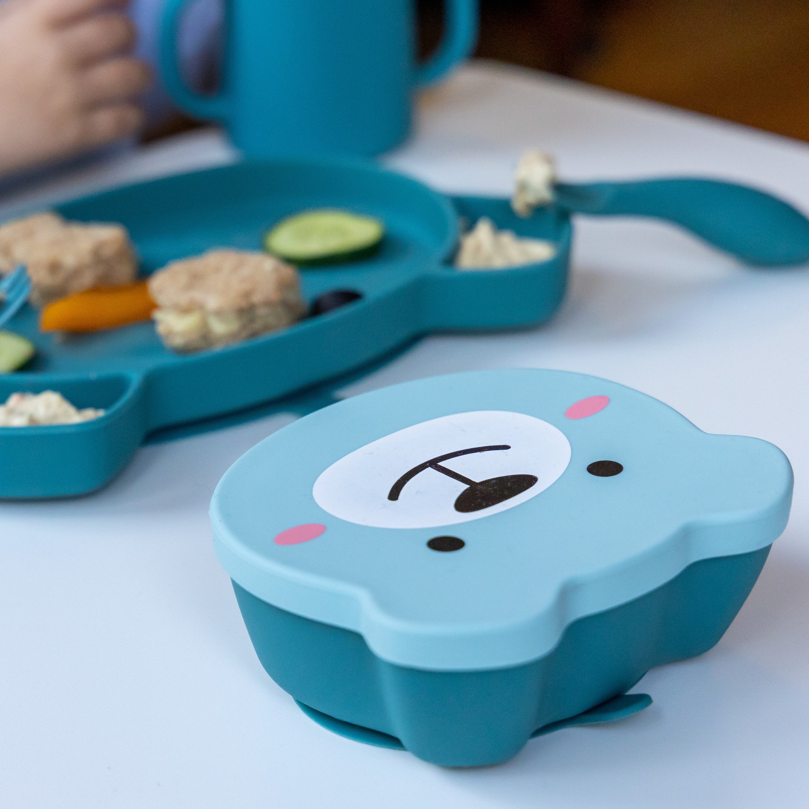 Tum Tum Bowls & Plates Baby Suction Bowl & Spoon Set bol ventouse bleu