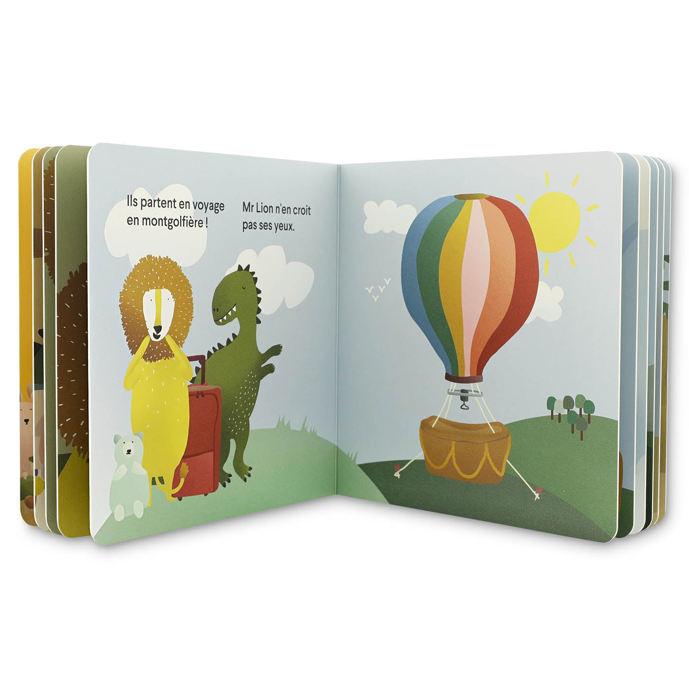 Trixie Baby Dino et Lion partent en voyage livre de conte français