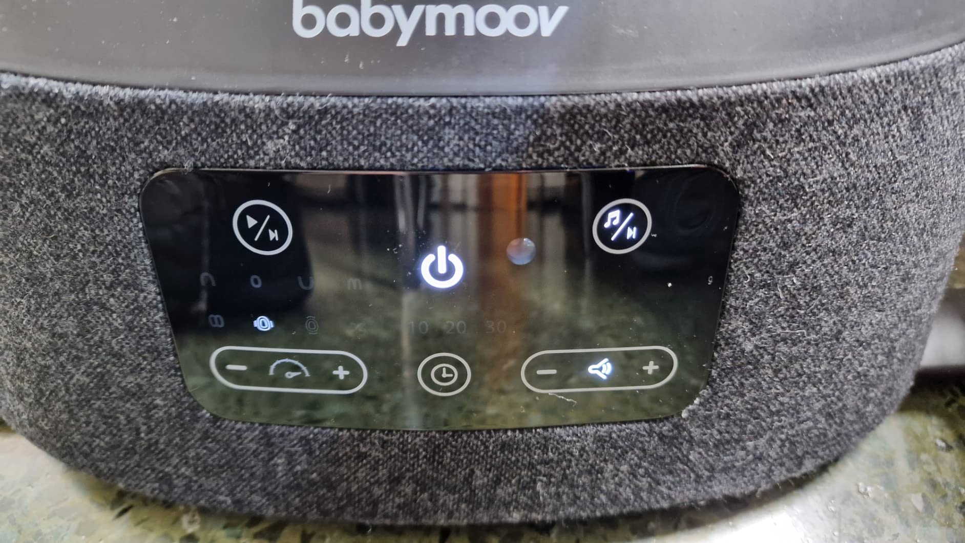 Babymoov Swoon Evolution Curl White balancelle électrique bébé
