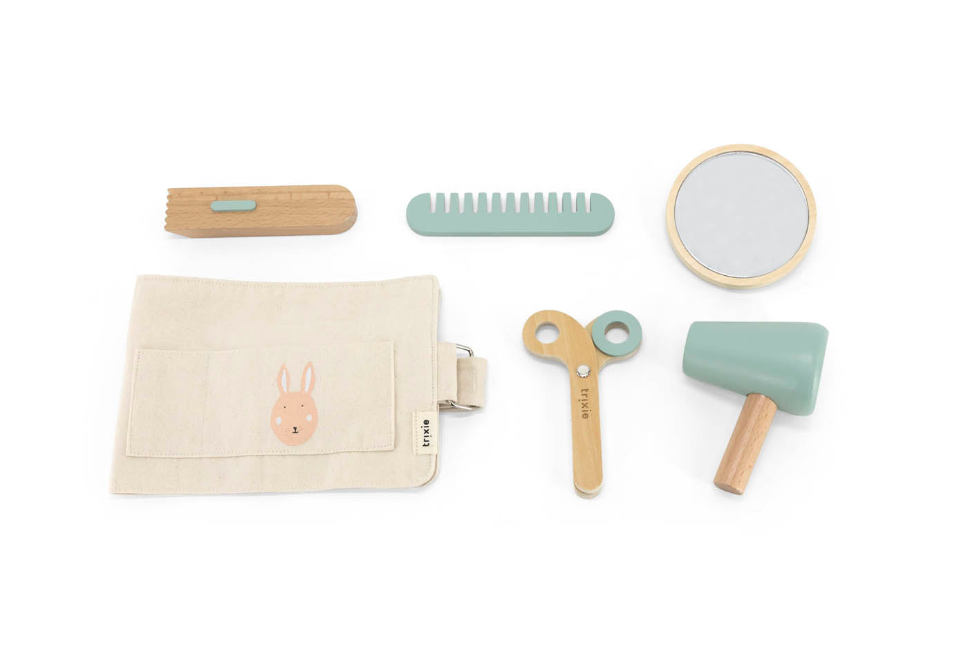 Trixie Baby Jeu symbolique Ceinture de coiffeur en bois