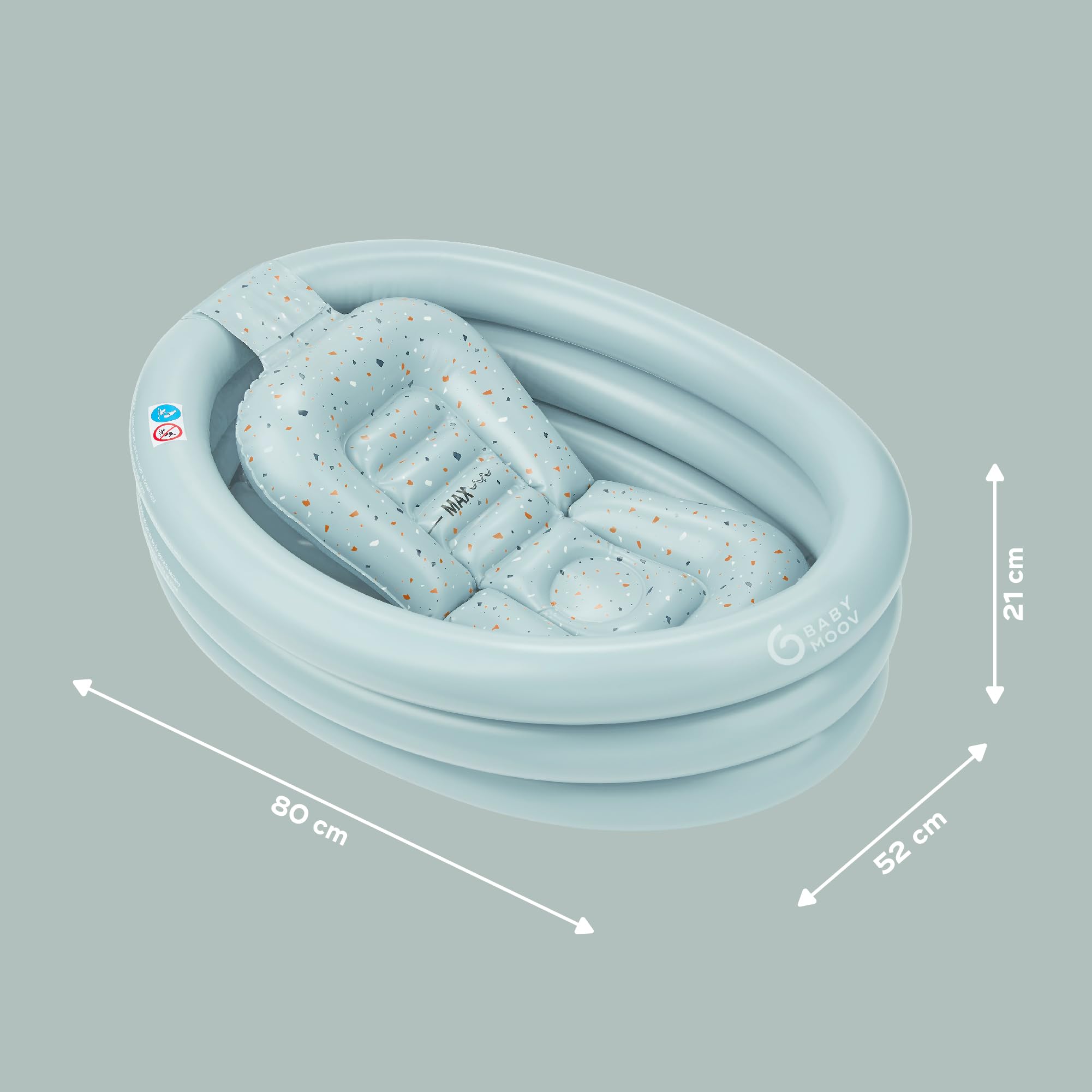 Babymoov Moov / Moov & Aqua Dots baignoire gonflable évolutive