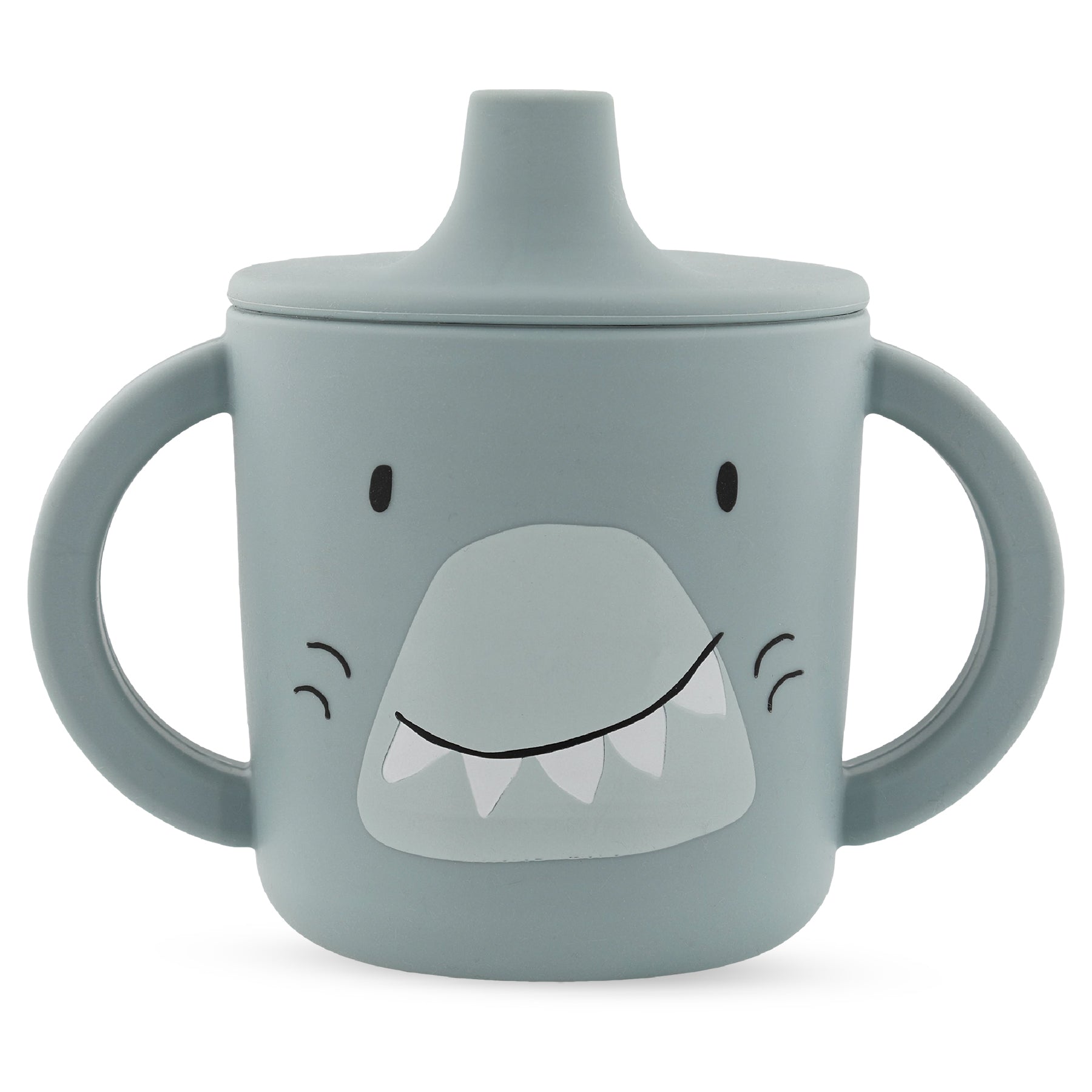 Trixie Baby Tasses et gobelets Tasse d’apprentissage Mr. Shark en silicone