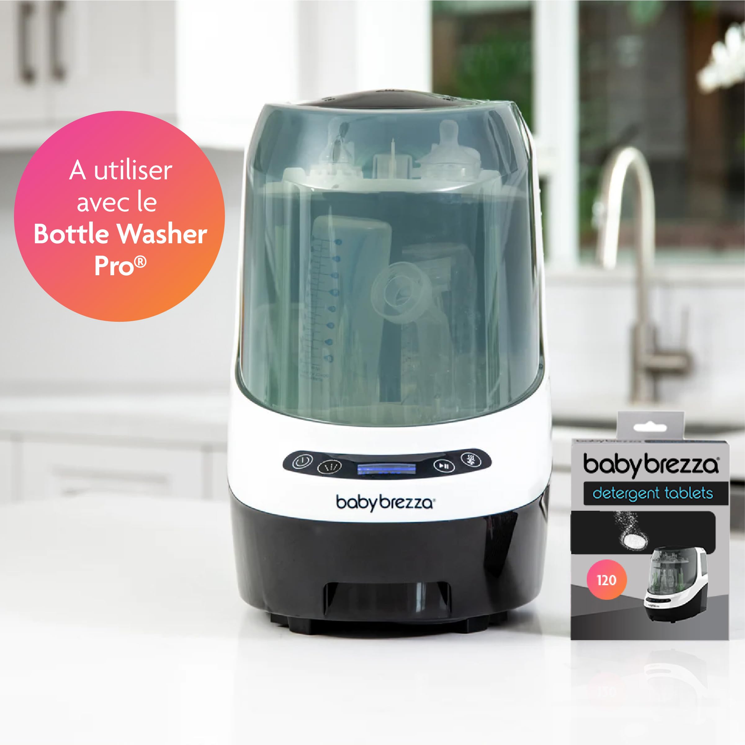 Baby Brezza Pièces et entretien Bottle Washer Pro tablettes 120 pièces sans parfum