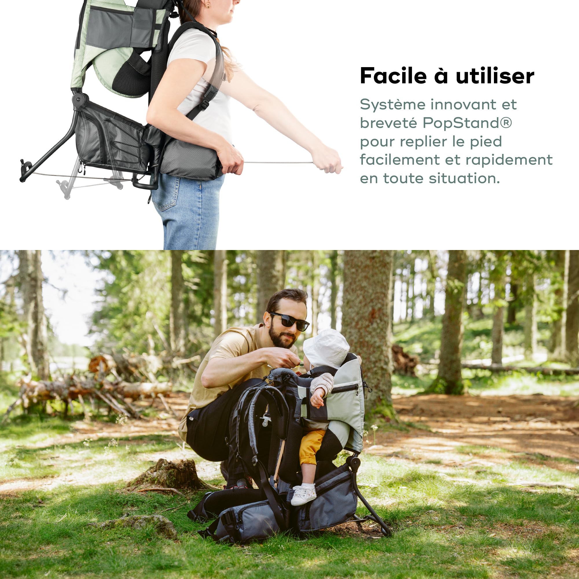Babymoov Moov&Hike porte-bébé de randonnée dès 6 mois jusqu’à 18 kg