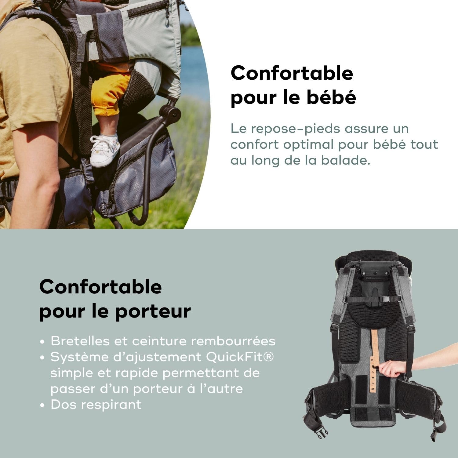 Babymoov Moov&Hike porte-bébé de randonnée dès 6 mois jusqu’à 18 kg