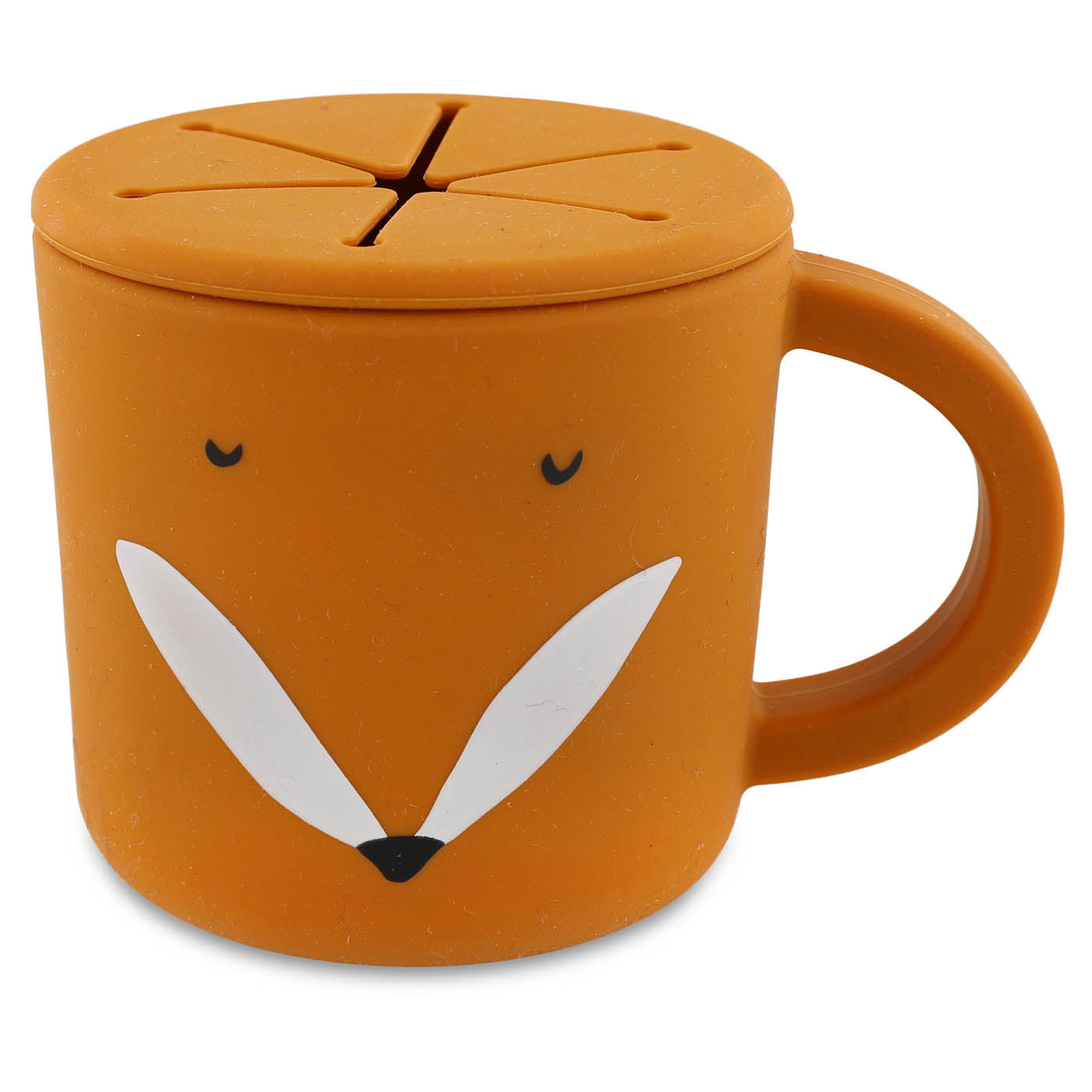 Trixie Baby Tasses et gobelets Tasse à collation Mr. Fox en silicone