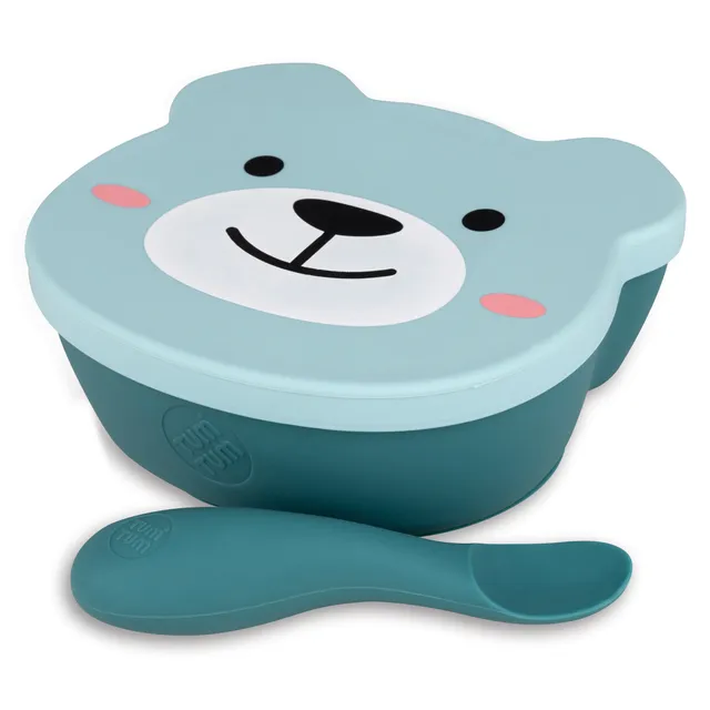 Tum Tum Bowls & Plates Baby Suction Bowl & Spoon Set bol ventouse bleu