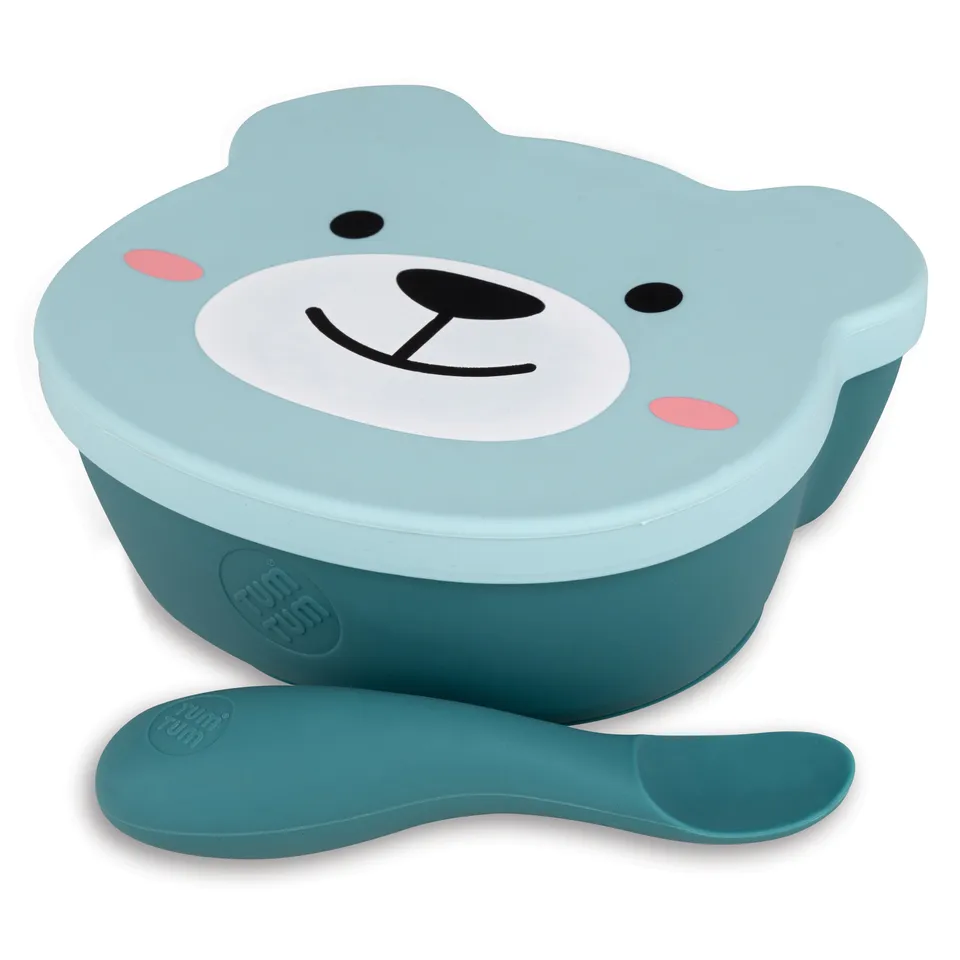 Tum Tum Bowls & Plates Baby Suction Bowl & Spoon Set bol ventouse bleu