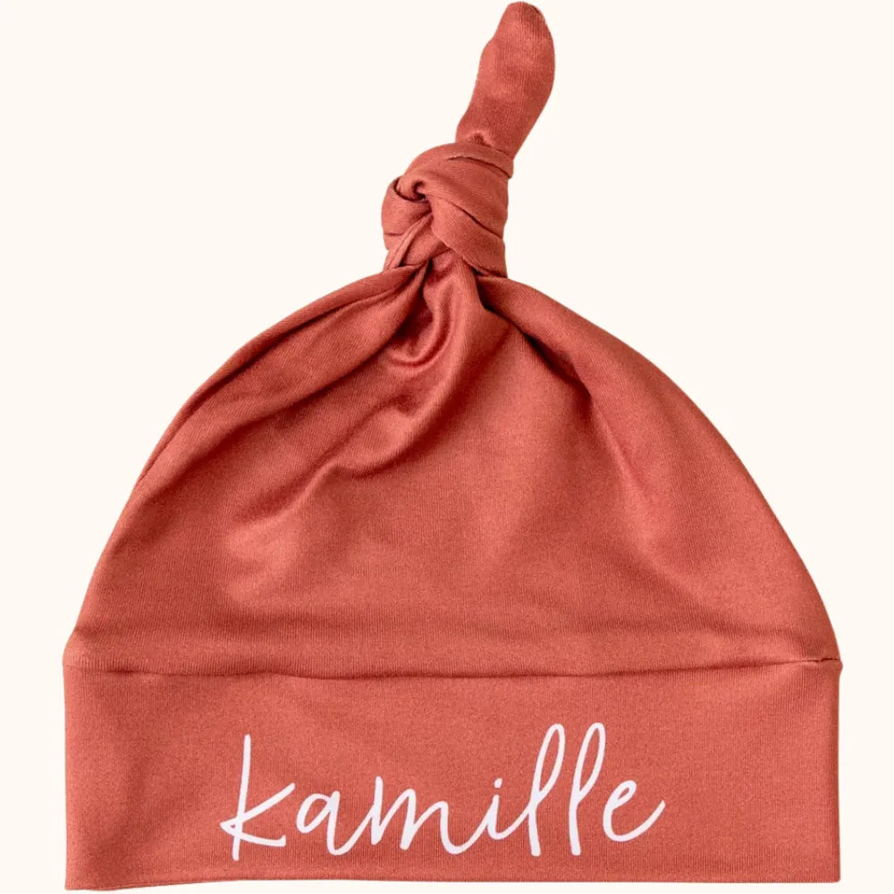 Baby-Crea Accessoires bébé personnalisés Bonnet de Naissance Prénom Unique bonnet naissance