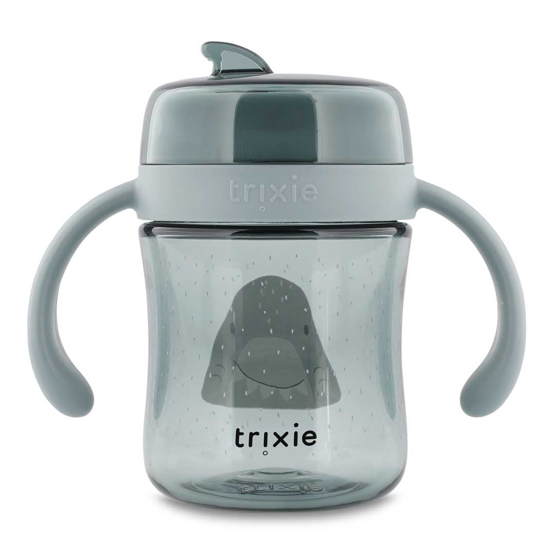 Trixie Baby Tasses et gobelets gobelet 360° Mr. Shark avec poignées anti-fuite