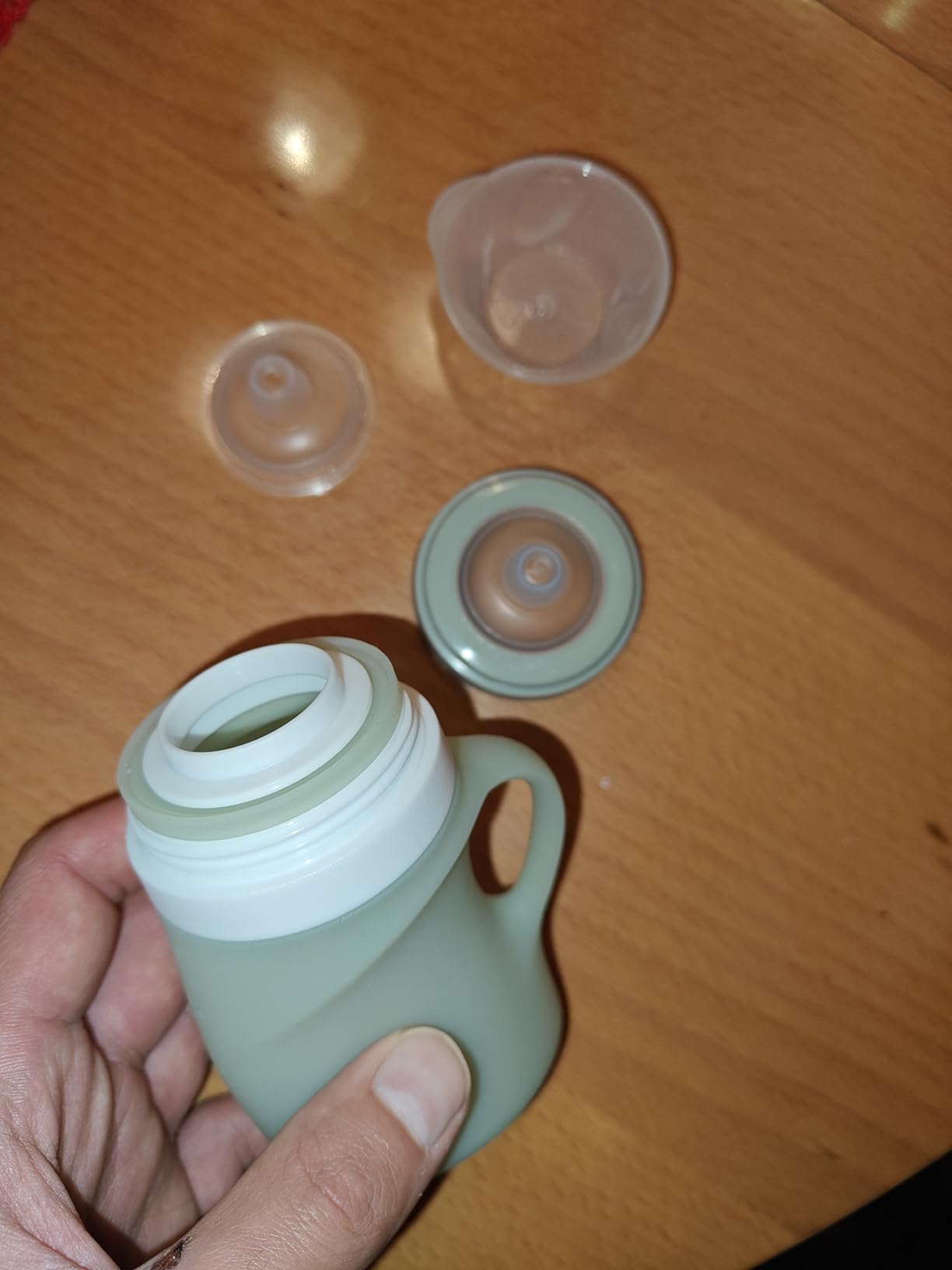 Babymoov Isy / Babybols gourde bébé 150 ml verte en silicone
