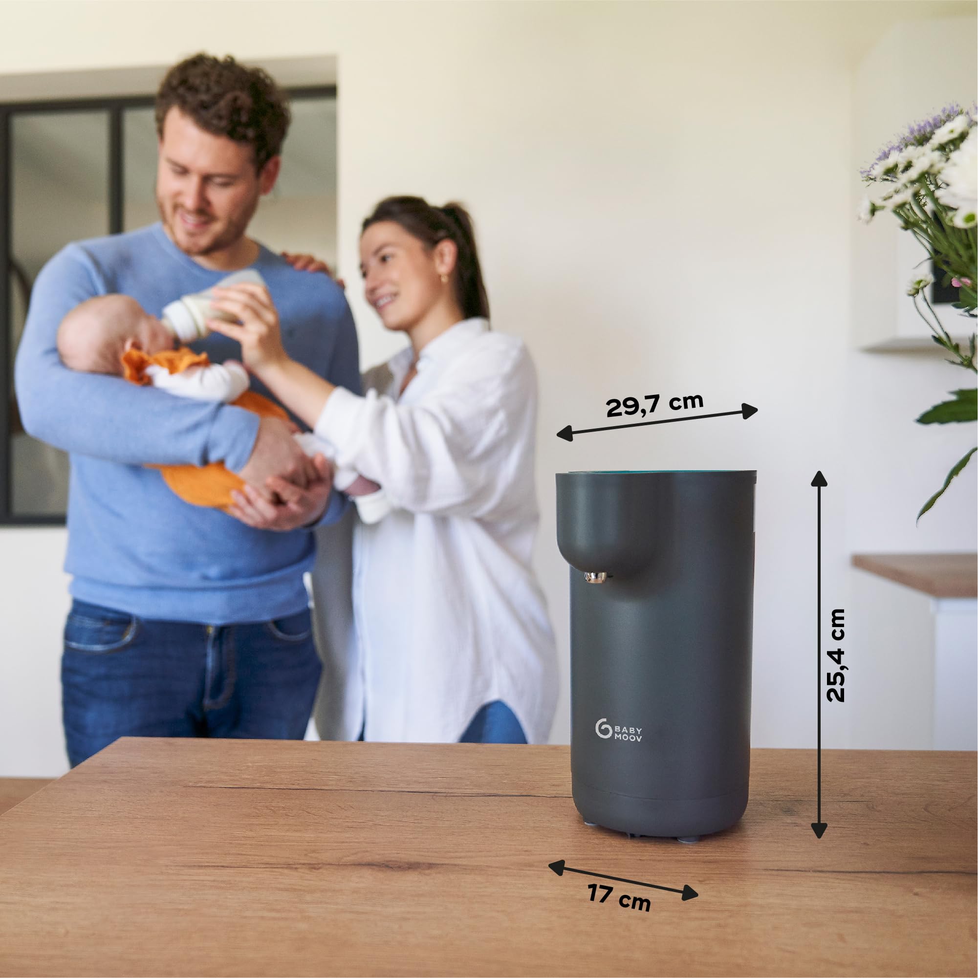 Babymoov Nutribaby / Duo Meal Milky Now préparateur de biberons bleu