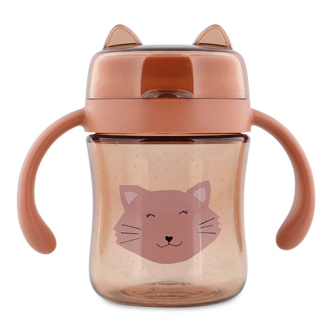 Trixie Baby Tasses et gobelets Gobelet 360° avec poignées Mrs. Cat anti-fuite