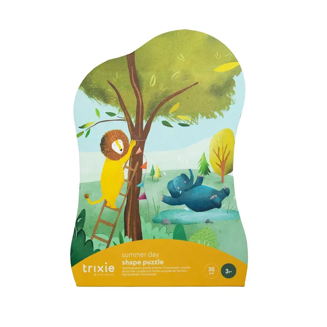 Trixie Baby Jeux, puzzles & livres Puzzle à forme Journée d'été 35 pièces puzzle